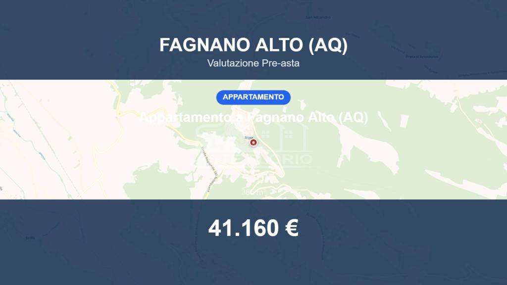 appartamento in vendita a Fagnano Alto in zona Ripa
