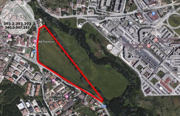 terreno edificabile in vendita a L'Aquila in zona Coppito