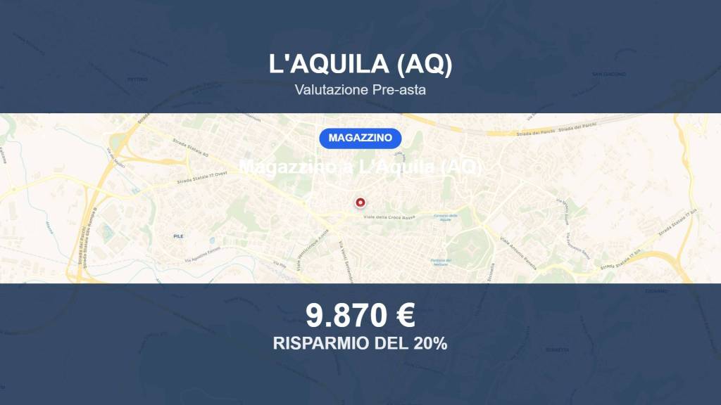 locale commerciale in vendita a L'Aquila in zona San Sisto