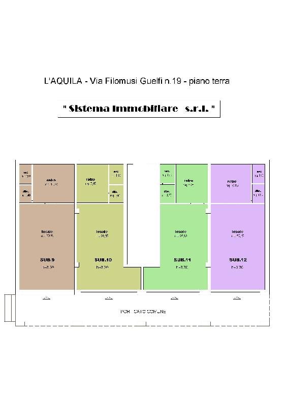 locale commerciale in vendita a L'Aquila in zona Centro Città