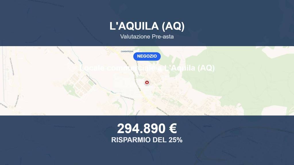 negozio in vendita a L'Aquila in zona San Sisto