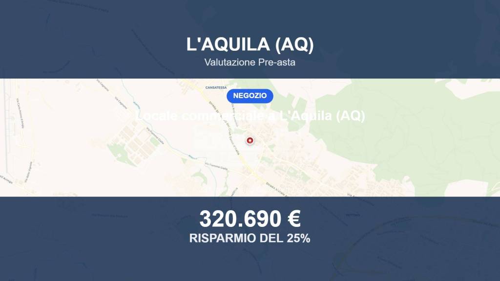 negozio in vendita a L'Aquila in zona San Sisto