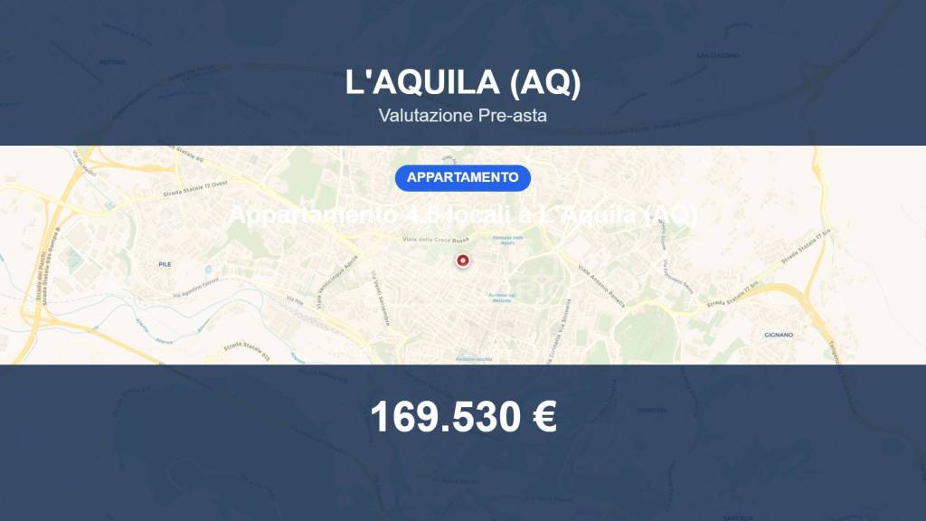appartamento in vendita a L'Aquila in zona Centro Città