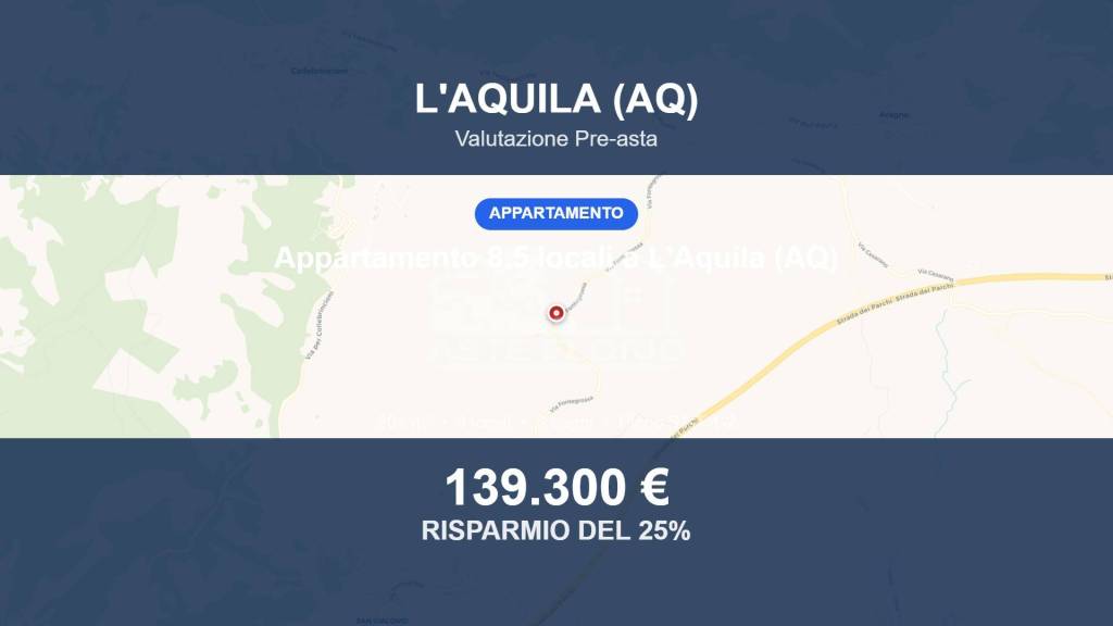 appartamento in vendita a L'Aquila in zona Sassa