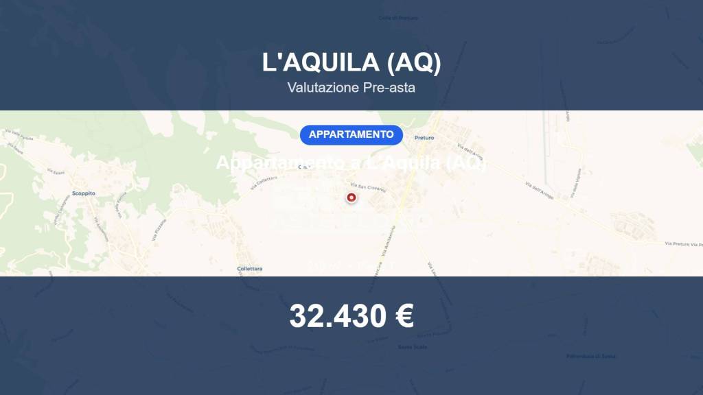 appartamento in vendita a L'Aquila in zona Preturo