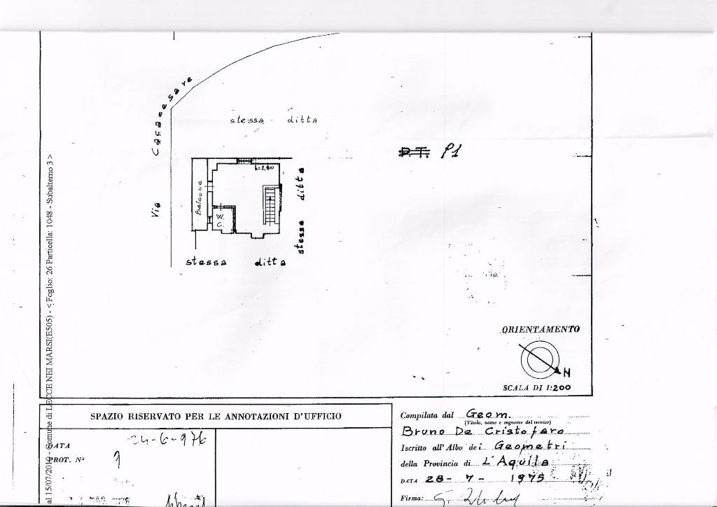 casa indipendente in vendita a Lecce nei Marsi