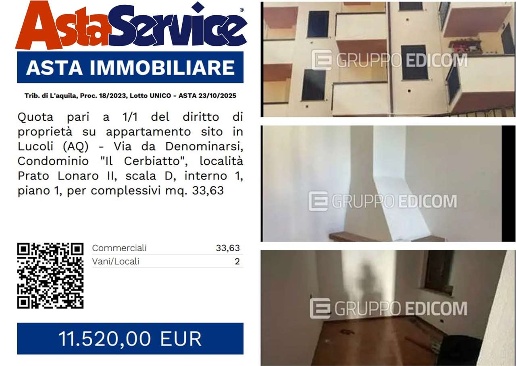 appartamento in vendita a Lucoli in zona Prato Lonaro