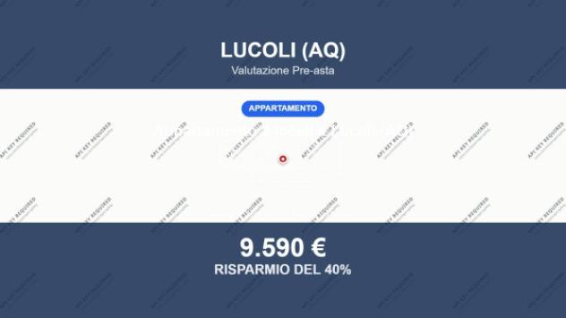 appartamento in vendita a Lucoli