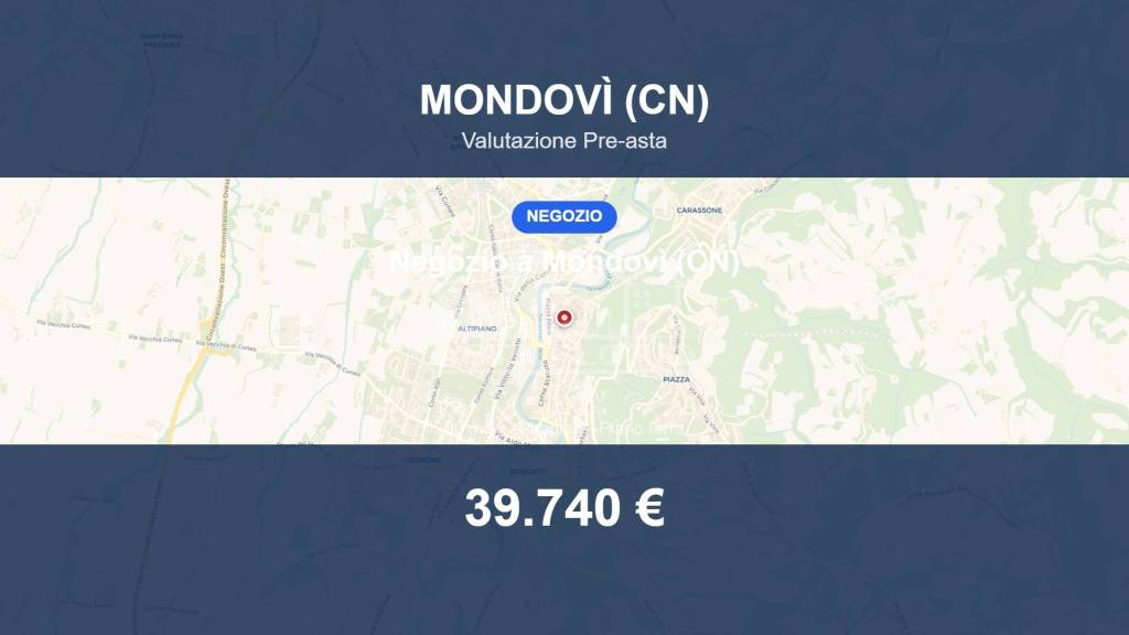 negozio in vendita a Mondovì