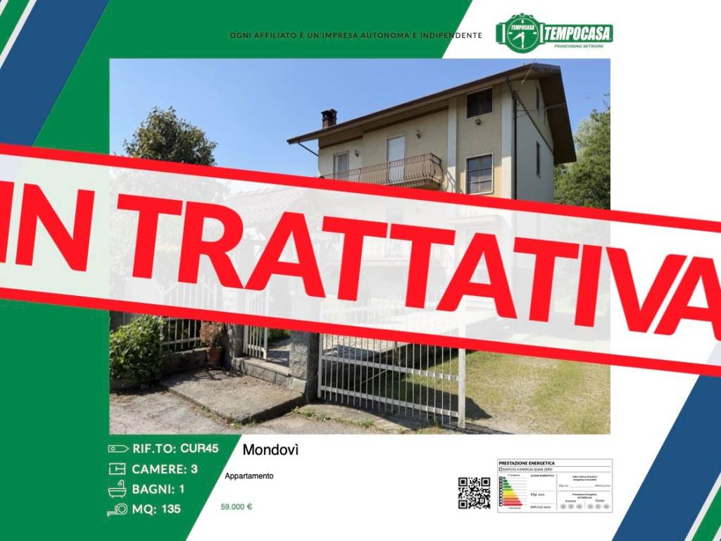 appartamento in vendita a Mondovì in zona Gratteria