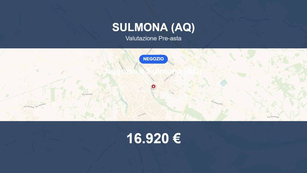 negozio in vendita a Sulmona