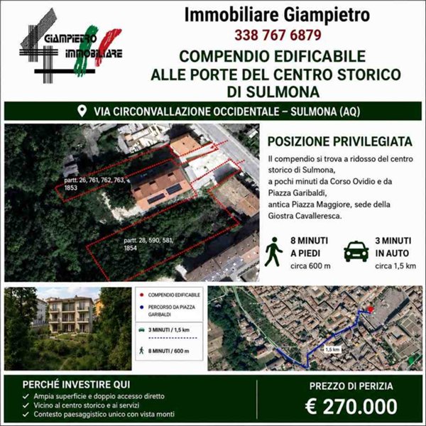 terreno in vendita a Sulmona