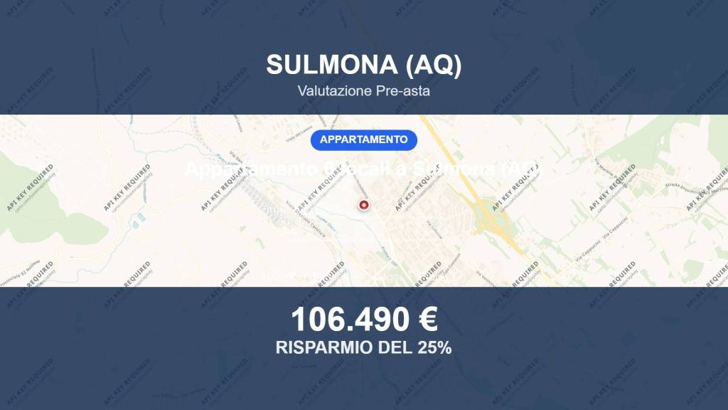 appartamento in vendita a Sulmona in zona Arabona