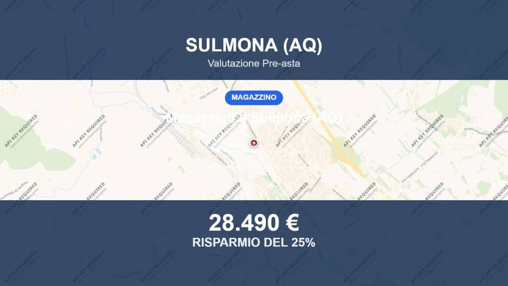 locale commerciale in vendita a Sulmona in zona Arabona