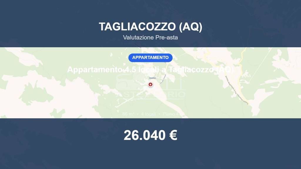 appartamento in vendita a Tagliacozzo in zona Poggio Filippo
