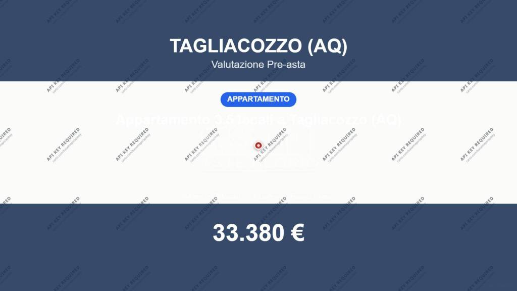 appartamento in vendita a Tagliacozzo