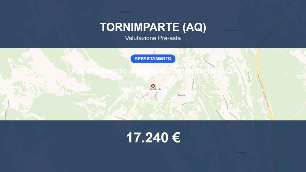 appartamento in vendita a Tornimparte in zona San Nicola