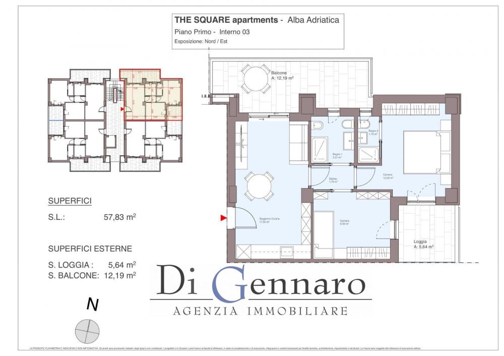 appartamento in vendita ad Alba Adriatica