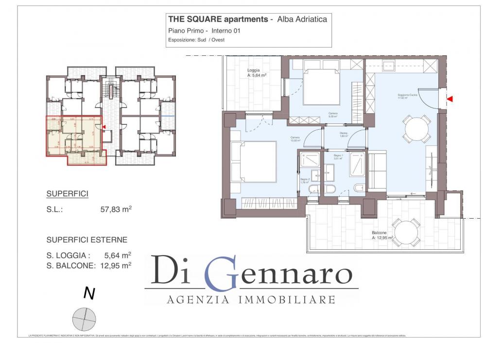 appartamento in vendita ad Alba Adriatica