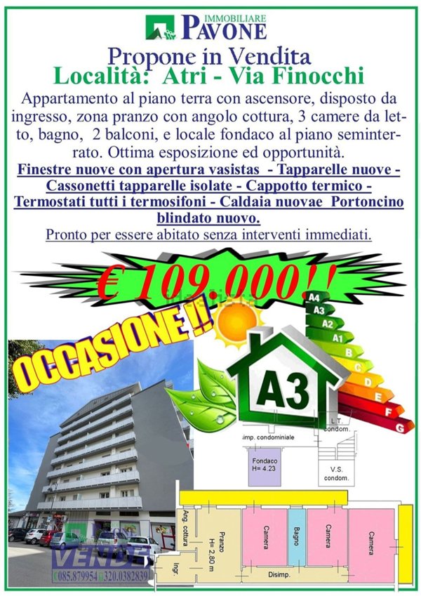 appartamento in vendita ad Atri