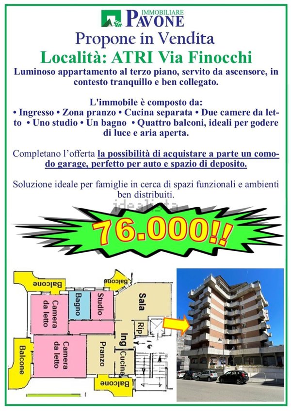 appartamento in vendita ad Atri