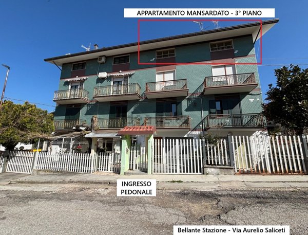 appartamento in vendita a Bellante in zona Bellante Stazione