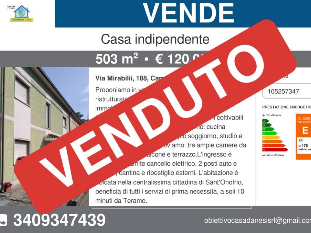 casa indipendente in vendita a Campli in zona Sant'Onofrio