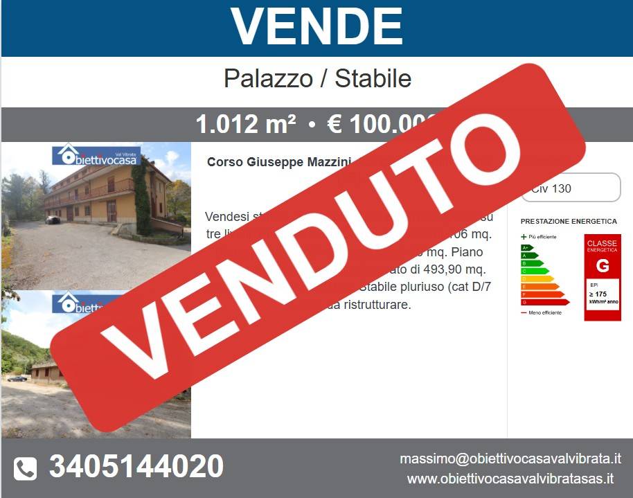 intera palazzina in vendita a Civitella del Tronto