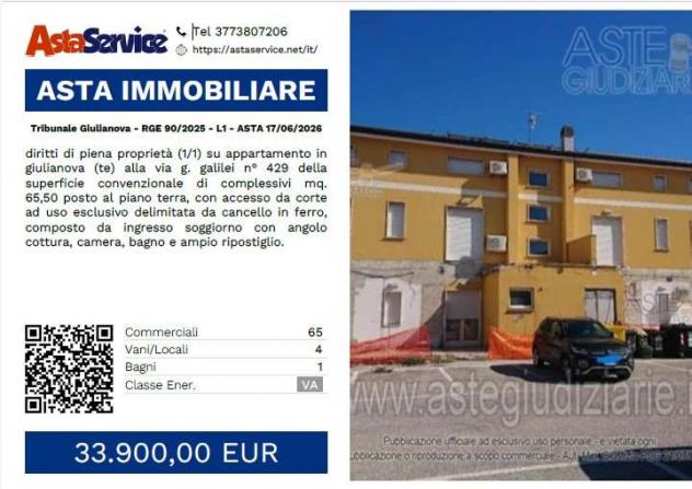 appartamento in vendita a Giulianova