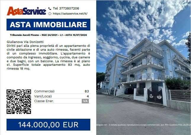 appartamento in vendita a Giulianova