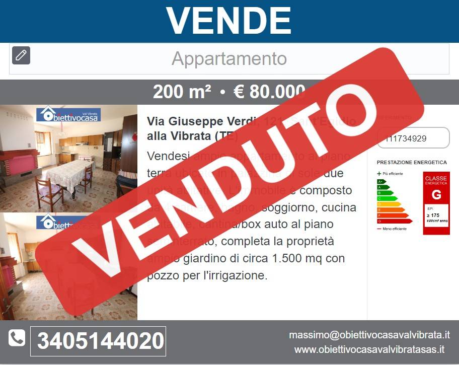 appartamento in vendita a Sant'Egidio alla Vibrata