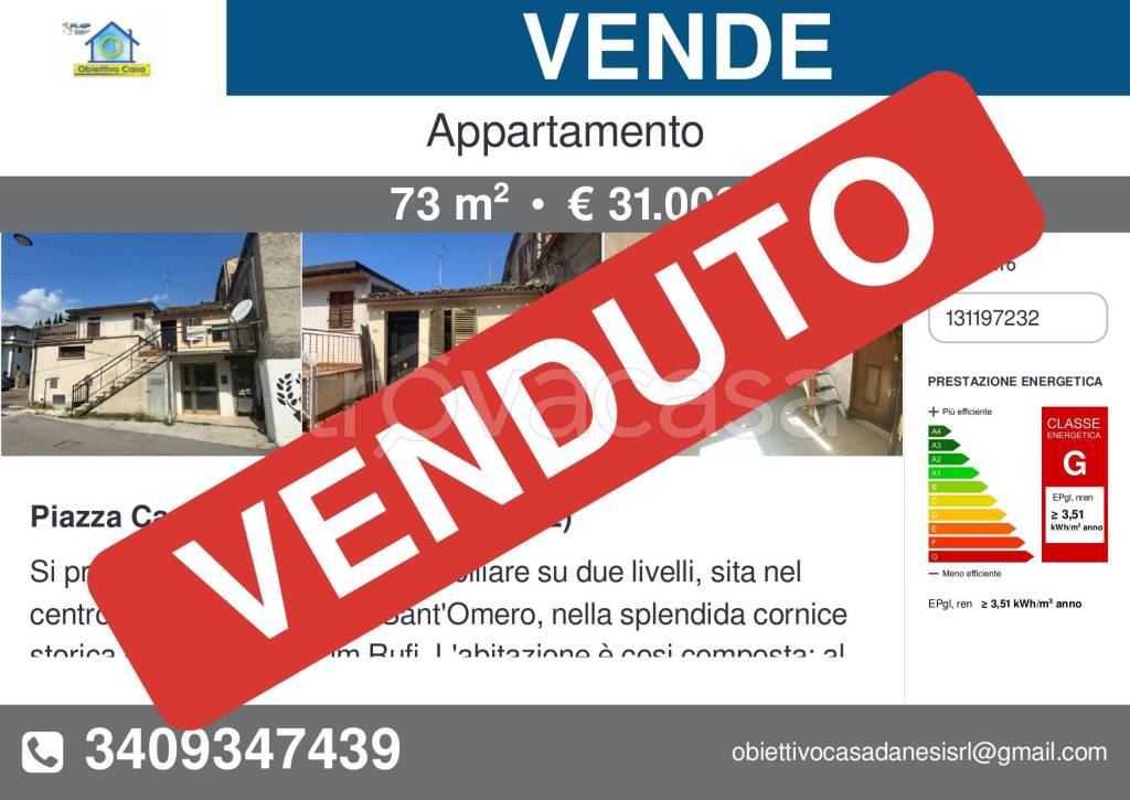 appartamento in vendita a Sant'Omero in zona Garrufo