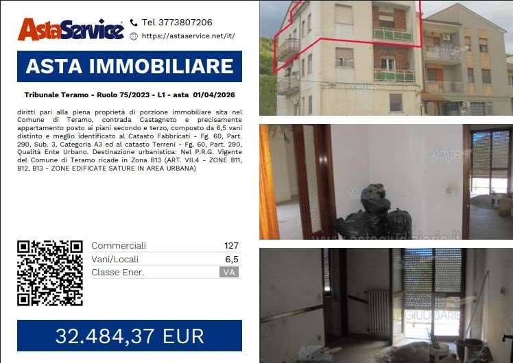 appartamento in vendita a Teramo in zona Castagneto