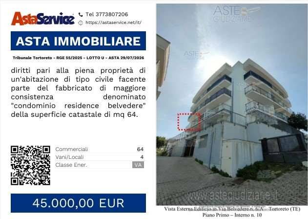 appartamento in vendita a Tortoreto