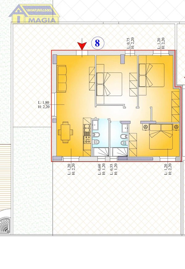 appartamento in vendita a Martinsicuro in zona Villa Rosa