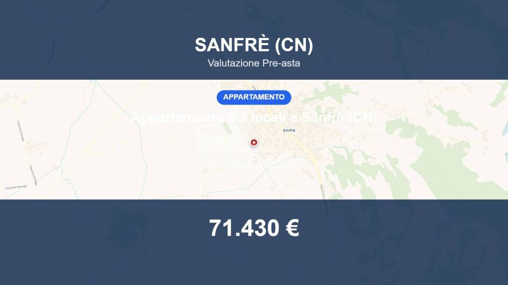 appartamento in vendita a Sanfrè