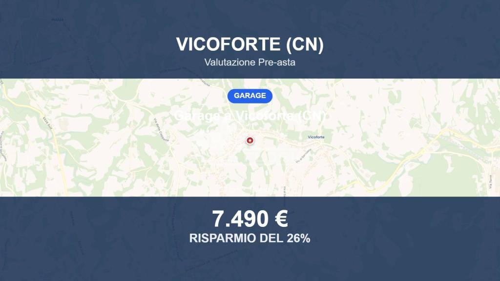 box auto in vendita a Vicoforte in zona Fiamenga