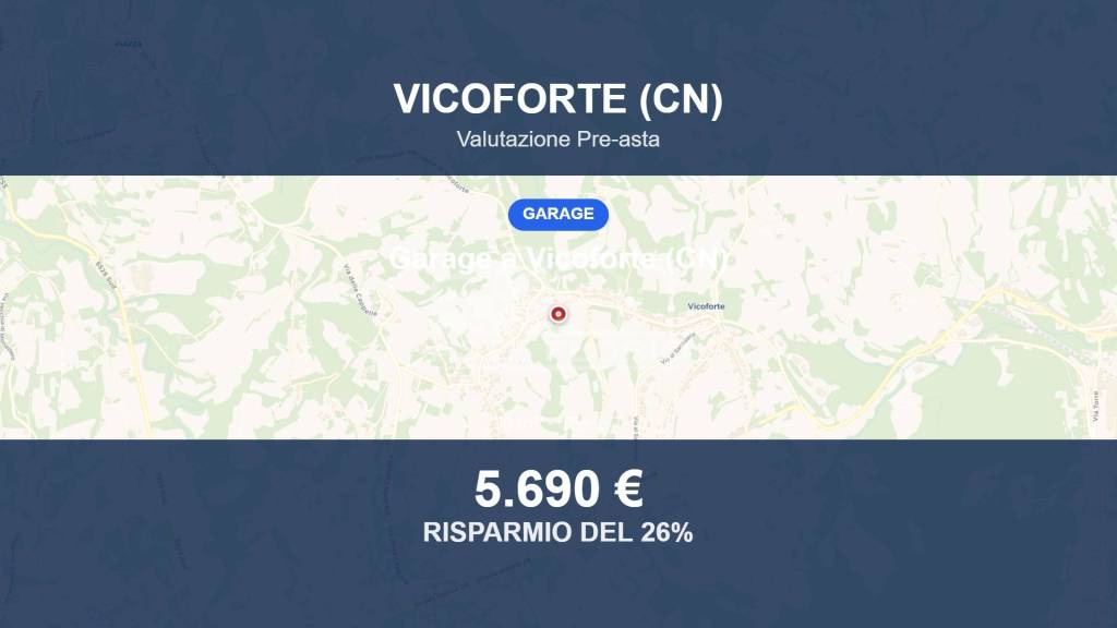 box auto in vendita a Vicoforte in zona Fiamenga