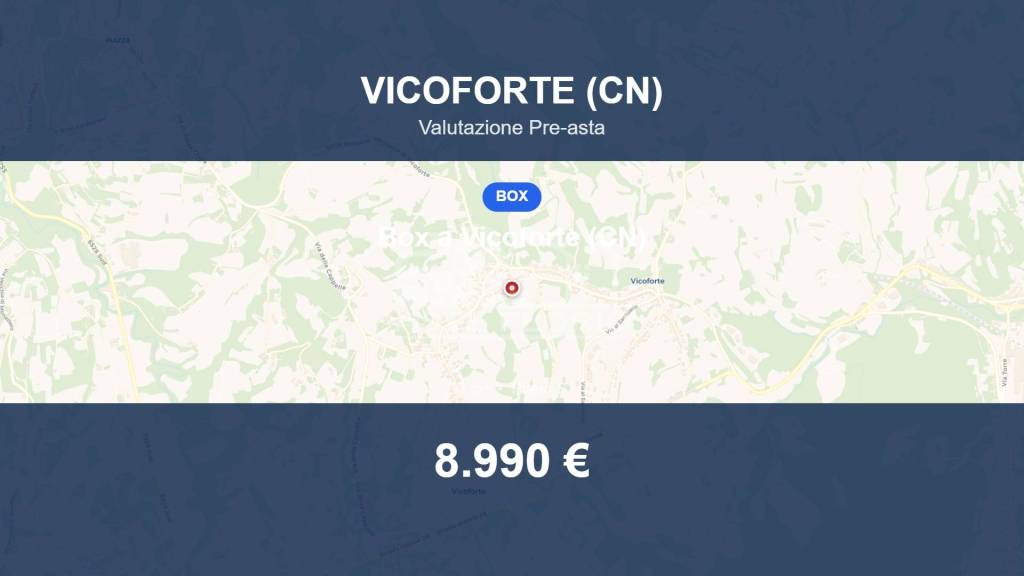 box auto in vendita a Vicoforte in zona Fiamenga