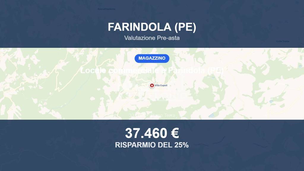 locale commerciale in vendita a Farindola in zona Cupoli