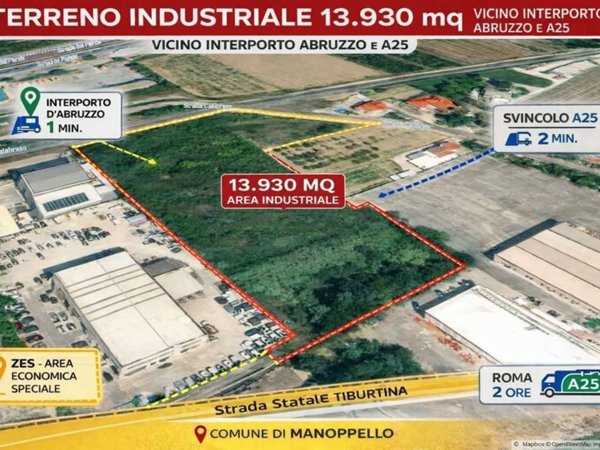 terreno industriale in vendita a Manoppello in zona Manoppello Scalo