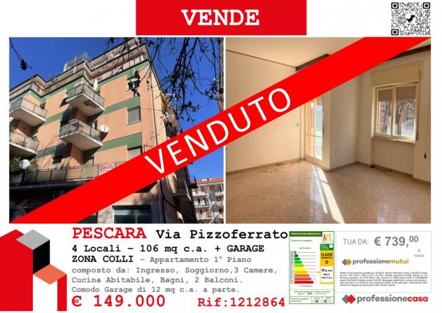 appartamento in vendita a Pescara in zona Ospedale