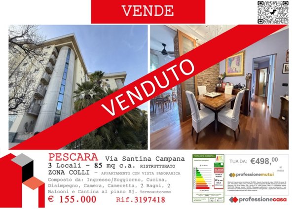 appartamento in vendita a Pescara