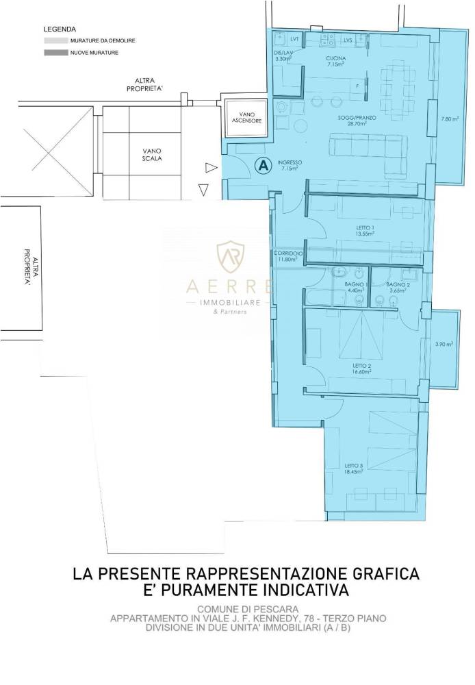 appartamento in vendita a Pescara in zona Kennedy