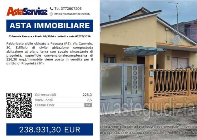 casa indipendente in vendita a Pescara