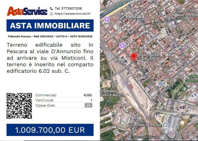 terreno edificabile in vendita a Pescara