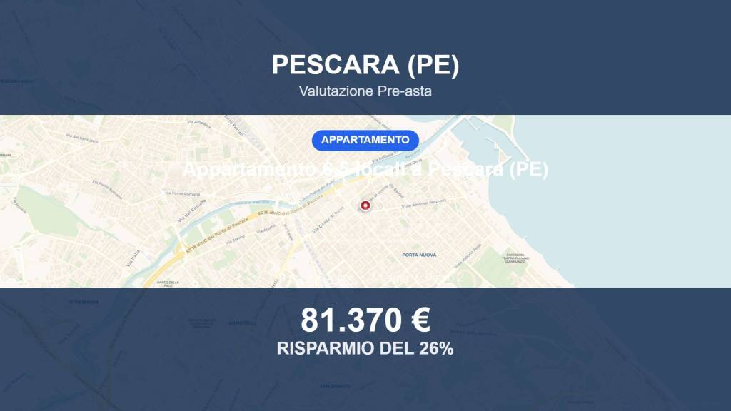 appartamento in vendita a Pescara in zona Porta Nuova