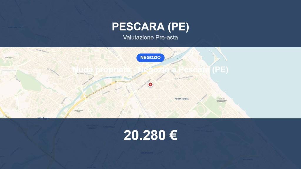 negozio in vendita a Pescara in zona Porta Nuova