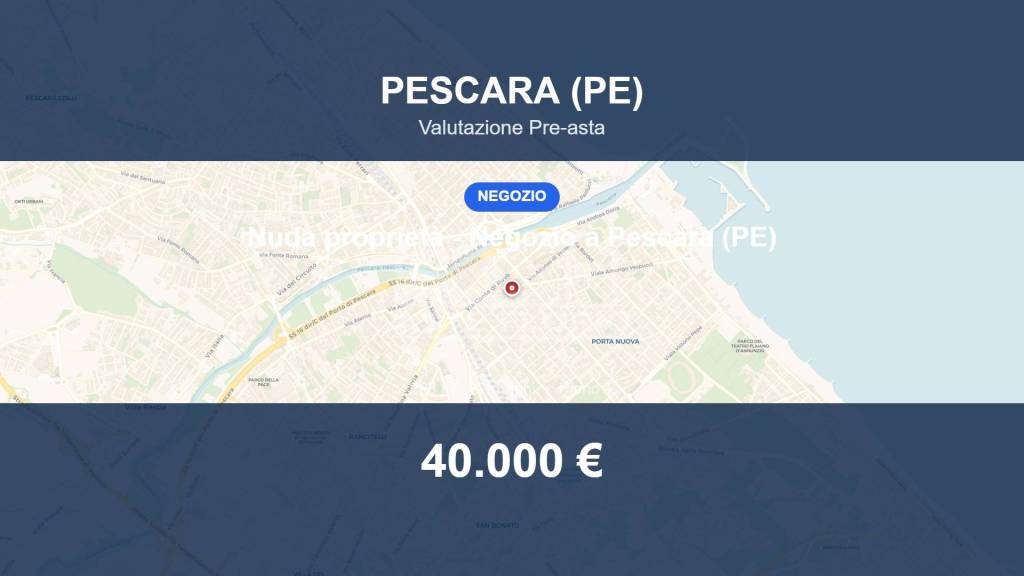 negozio in vendita a Pescara in zona Porta Nuova