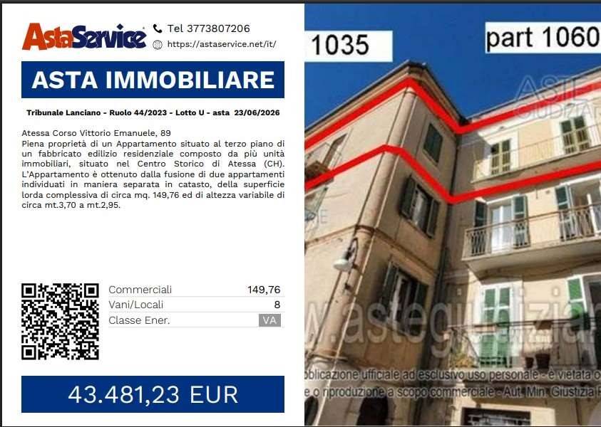 appartamento in vendita ad Atessa